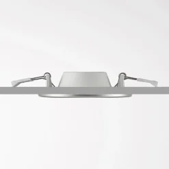 Lámpara empotrable LED Prios Cadance, plata, 12 cm, juego de 2, CCT