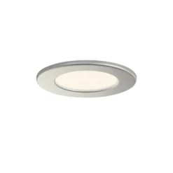 Lámpara empotrable LED Prios Cadance, plata, 12 cm, juego de 2, CCT