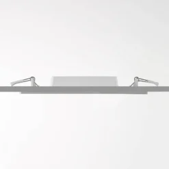 Lámpara empotrable LED Prios Helina, plata, 22 cm, 24 W, atenuable