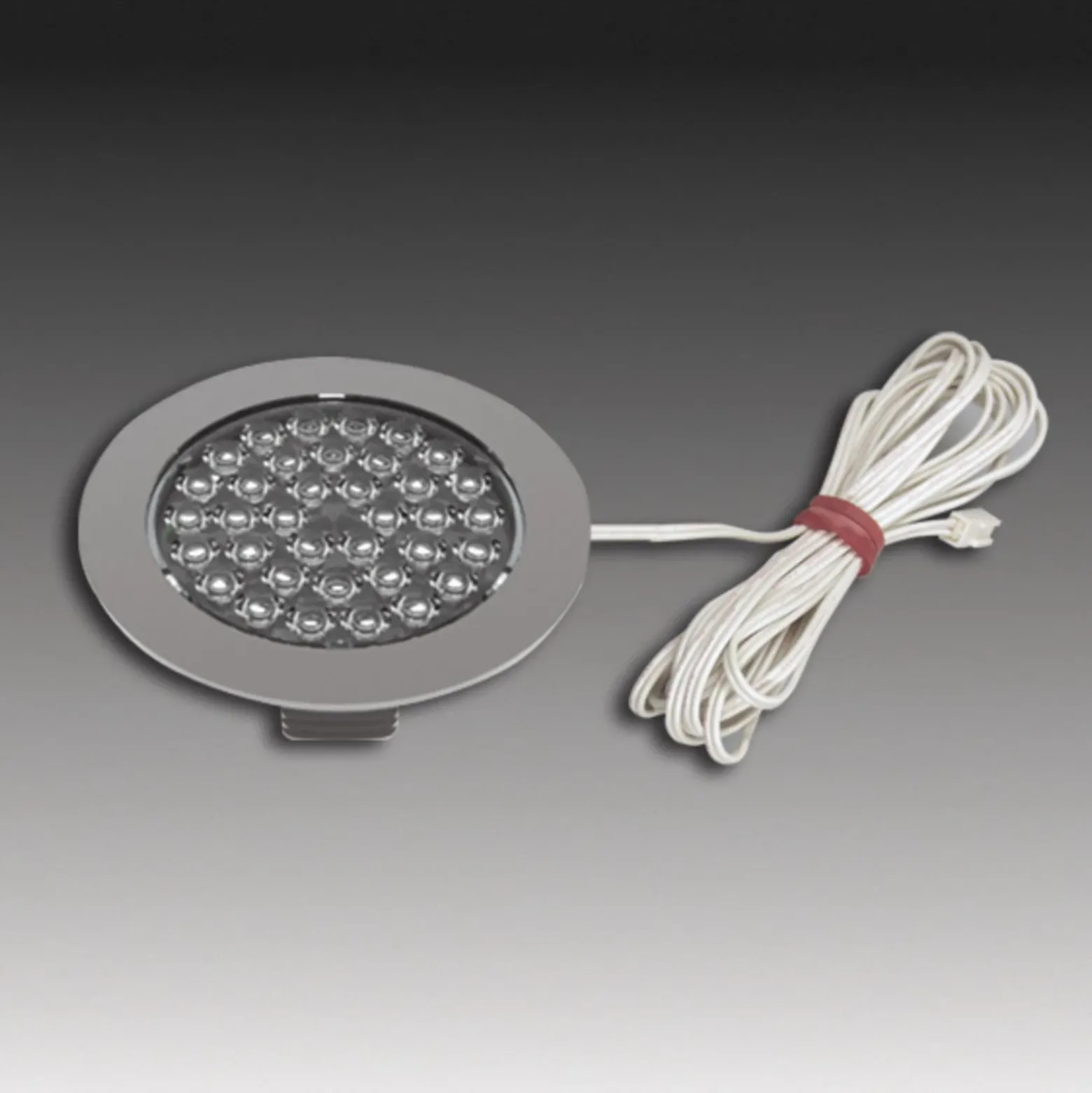 Lámpara empotrable LED R 68 en aspecto acero inoxidable