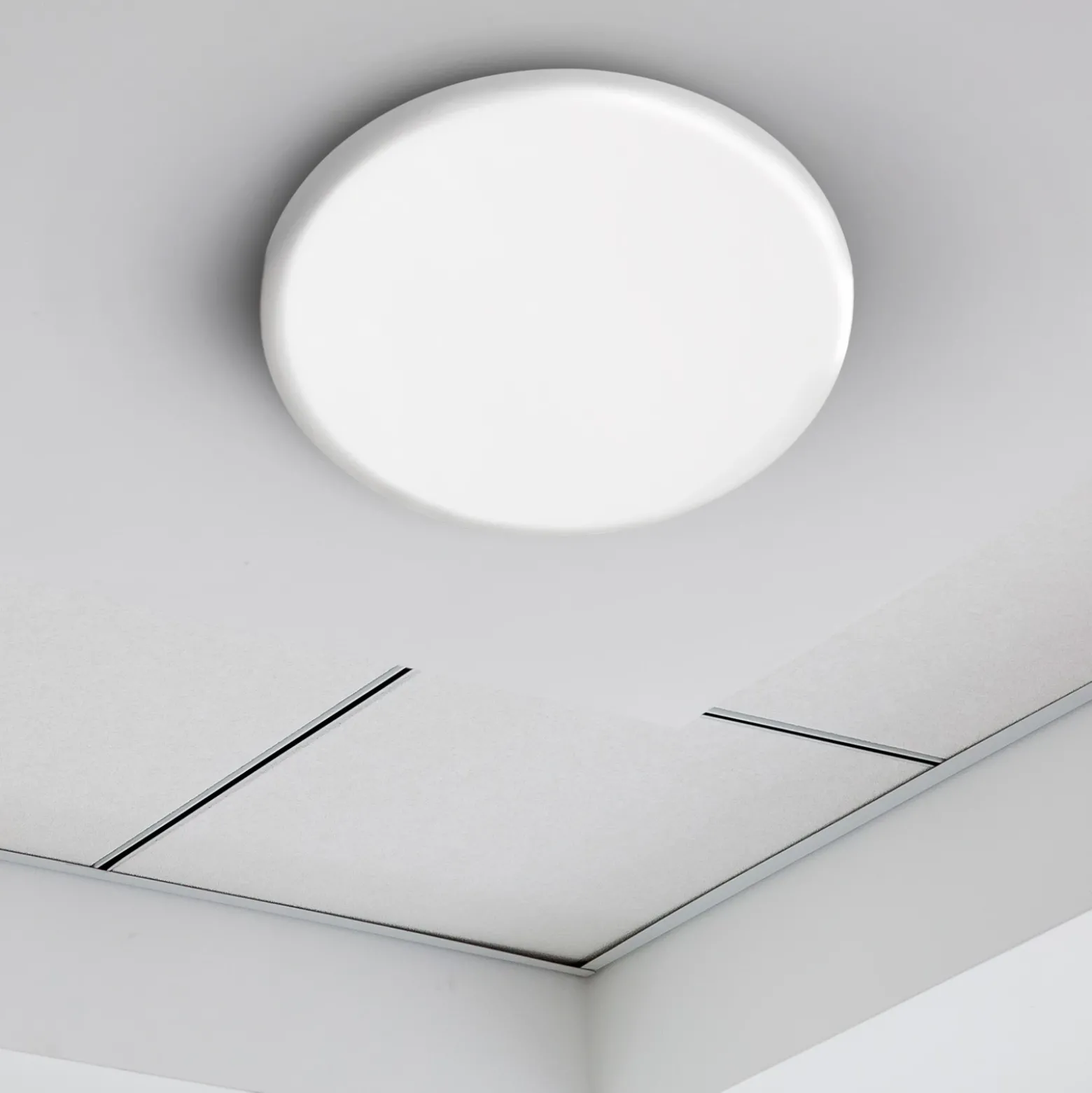 Lámpara empotrable LED Suma, Ø 15,5 cm, blanca, atenuable, IP44