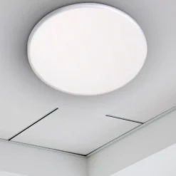 Lámpara empotrable LED Suma, Ø 21,5 cm, blanca, atenuable, IP44