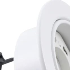 Lámpara empotrable Lindby Jyla, blanco mate, Ø 13 cm, GX53