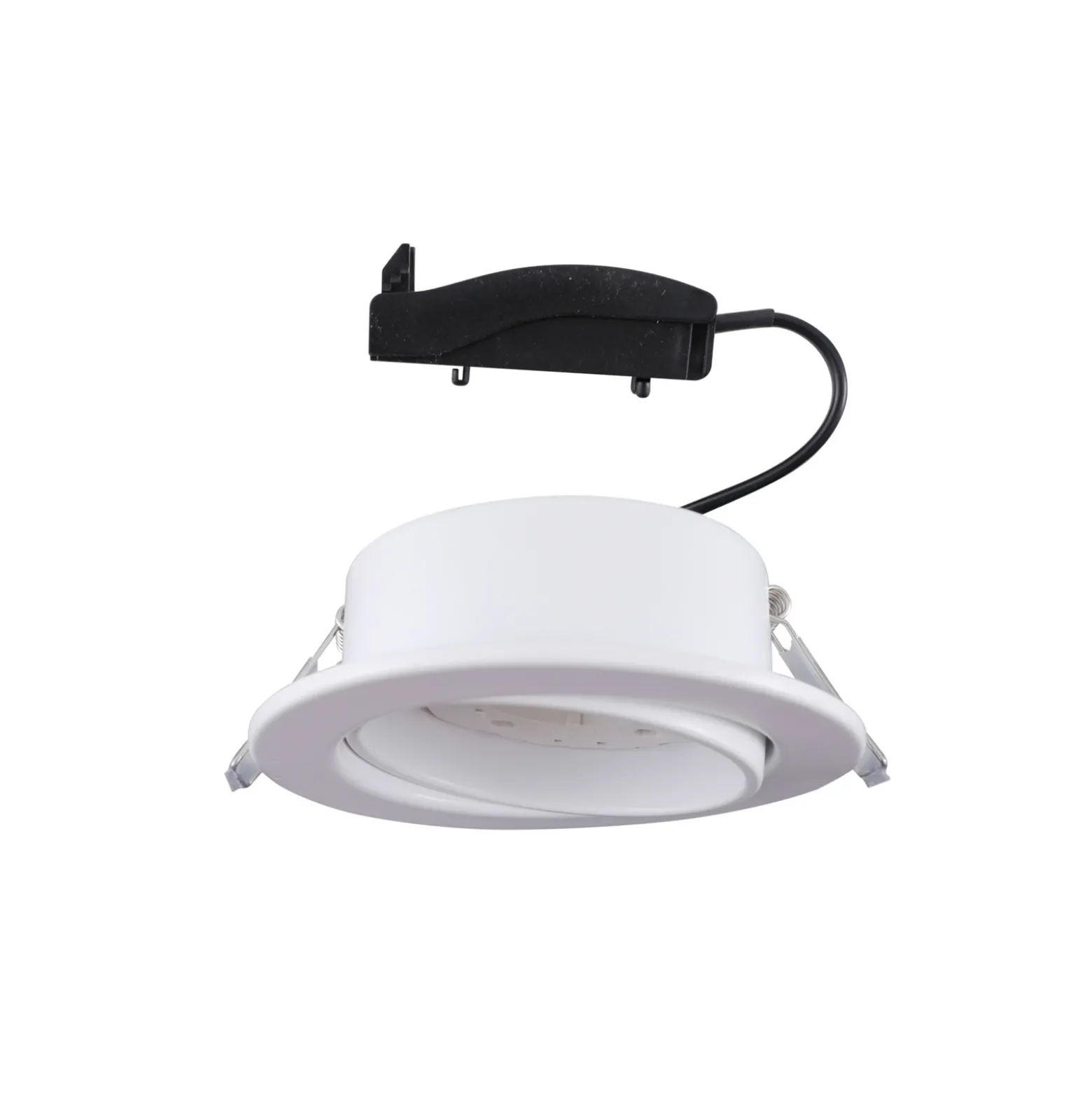 Lámpara empotrable Lindby Jyla, blanco mate, Ø 13 cm, GX53