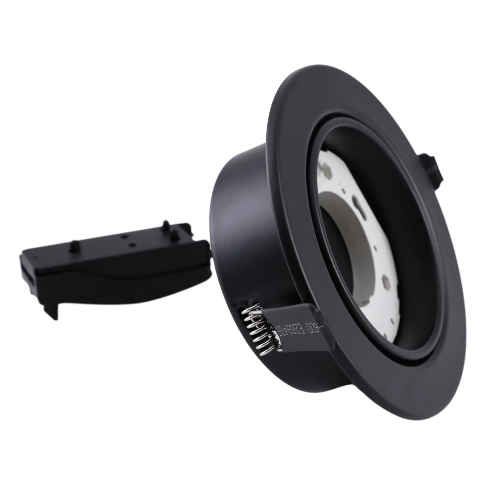 Lámpara empotrable Lindby Jyla, negro mate, Ø 13 cm, GX53