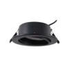 Lámpara empotrable Lindby Jyla, negro mate, Ø 13 cm, GX53