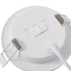 Lámpara empotrable Lindby LED Toka, 4,9 W, blanco, plástico, CCT