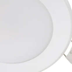 Lámpara empotrable Lindby LED Toka, 4,9 W, blanco, plástico, CCT