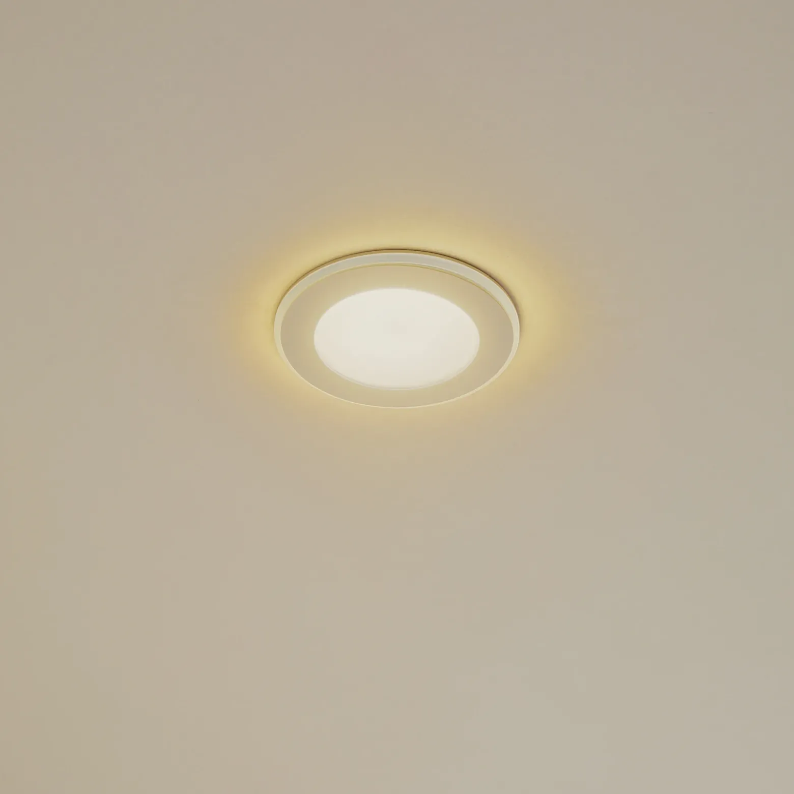Lámpara empotrable Lindby LED Toka, 6,5 W, blanca, plástico, CCT