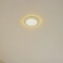 Lámpara empotrable Lindby LED Toka, 4,9 W, blanco, plástico, CCT