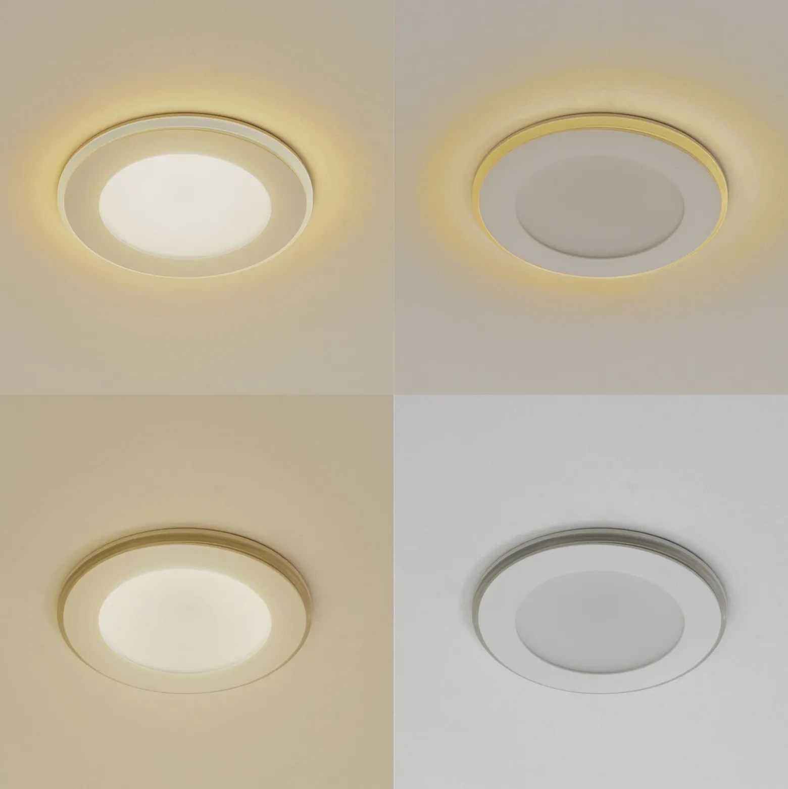 Lámpara empotrable Lindby LED Toka, 6,5 W, blanca, plástico, CCT