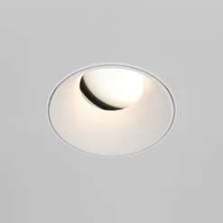 Lámpara empotrable Maytoni Share, blanco/blanco, Ø 10,2 cm, aluminio, GU10