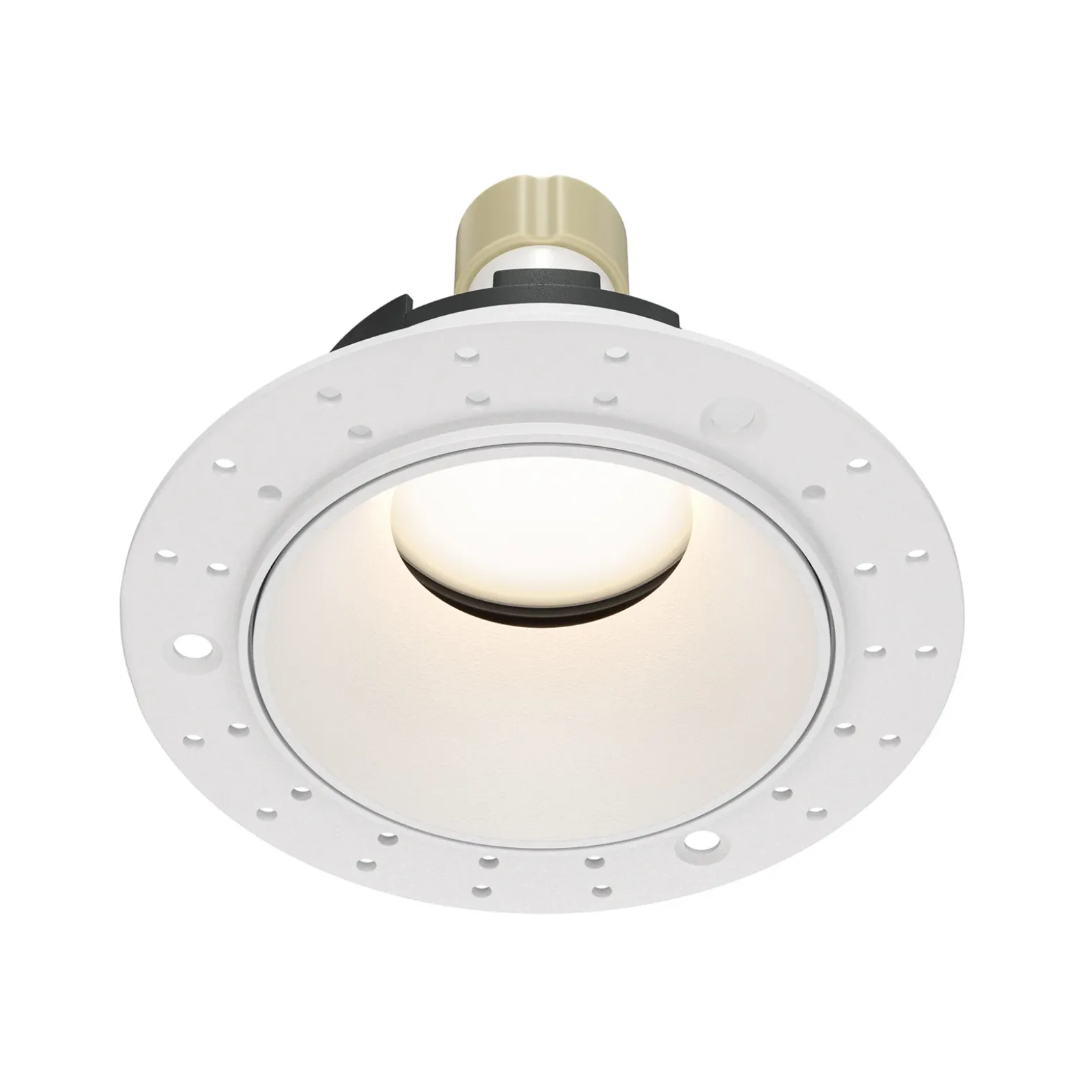 Lámpara empotrable Maytoni Share, blanco/blanco, Ø 10,2 cm, aluminio, GU10