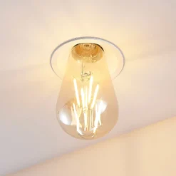 Lámpara empotrable Molto Luce Willi 68R, blanca, aluminio, E27