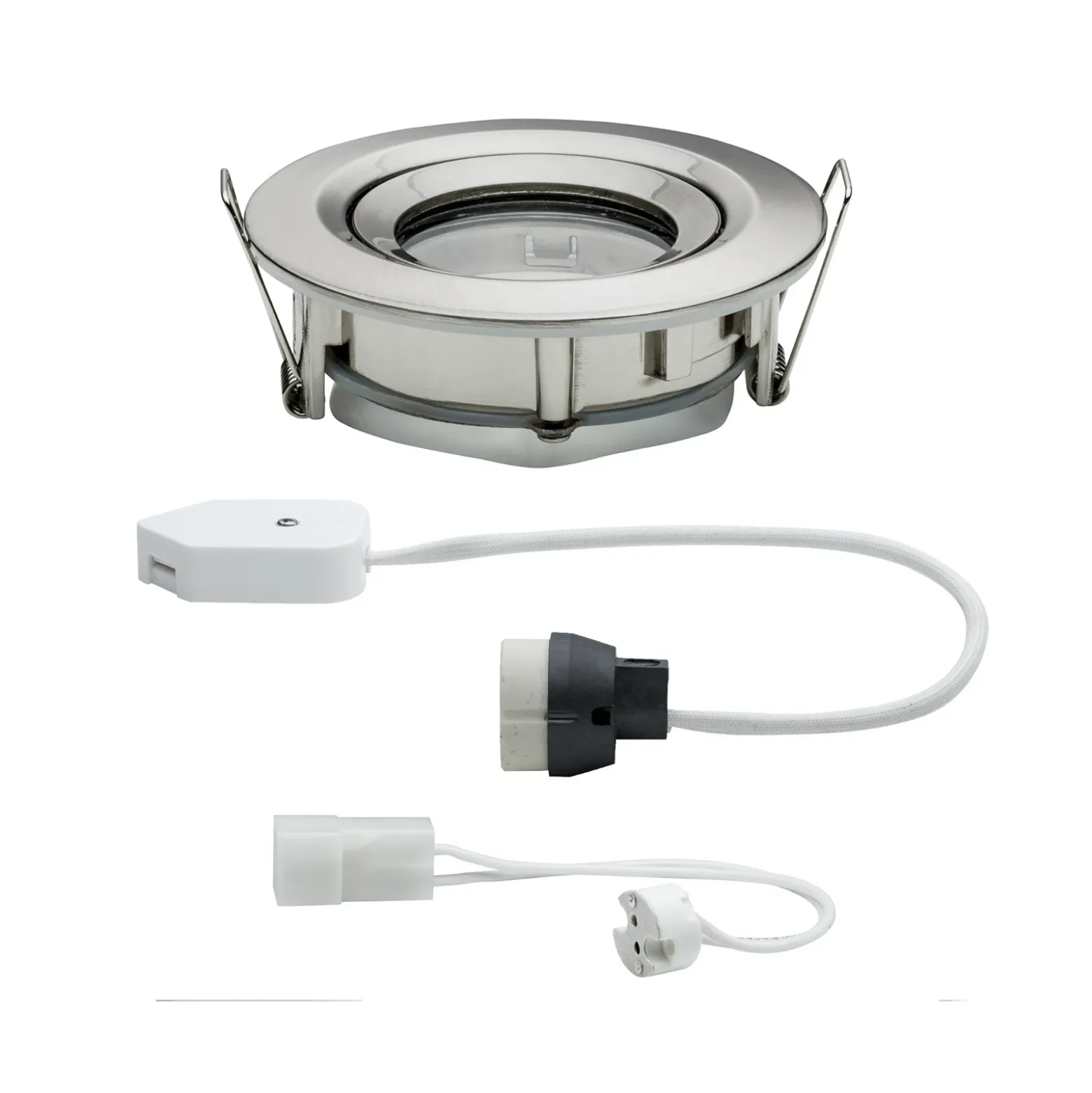 Lámpara empotrable Paulmann Nova Plus, hierro, Ø 9 cm, GU5.3/GU10, IP65