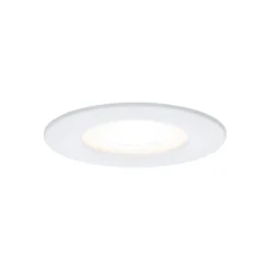 Lámpara empotrable Paulmann Nova, blanca, Ø 8 cm, GU10-LED, IP44, juego de 3