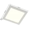 Lámpara empotrable Prios LED Helina, blanca, 22 cm, 18 W, atenuable