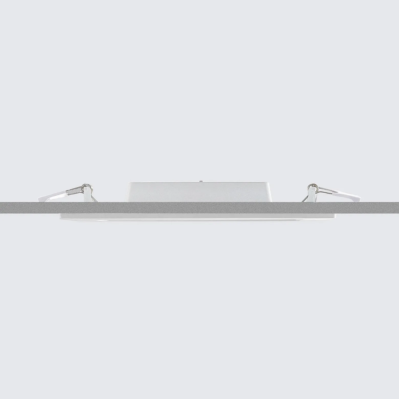 Lámpara empotrable Prios LED Helina, blanca, 22 cm, 18 W, atenuable