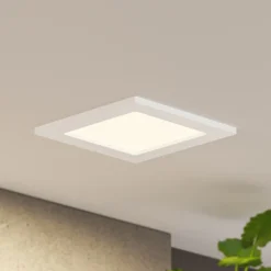 Lámpara empotrable Prios LED Helina, blanca, 11,5 cm, atenuable