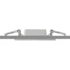 Lámpara empotrable Prios LED Helina, plata, 11,5 cm, atenuable