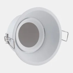Lámpara empotrable Slim Trim, blanca, Ø 9,4 cm, IP20, aluminio, GU10