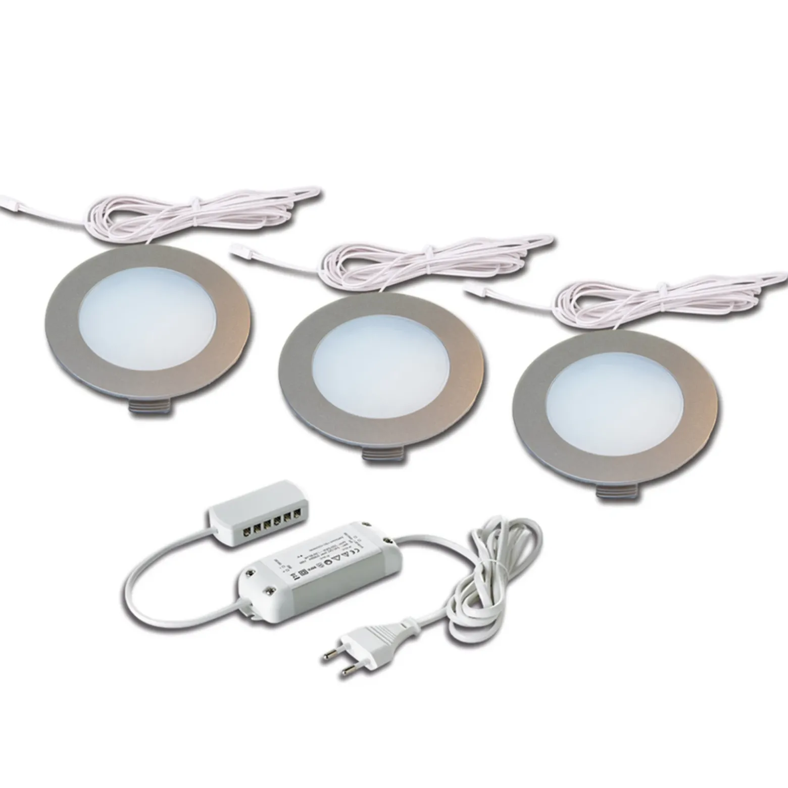 Lámpara empotrada FR 78-LED set 3 blanca cálida