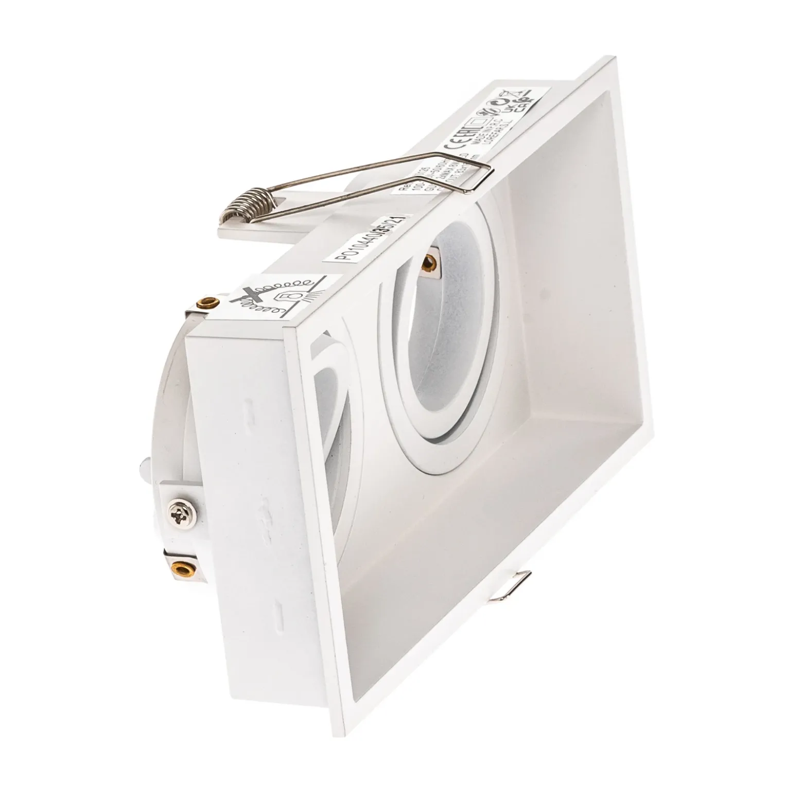 Lámpara empotrada Hyde, 2 luces giratorio, blanco
