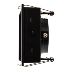 Lámpara empotrada Hyde, 2 luces IP44 en negro