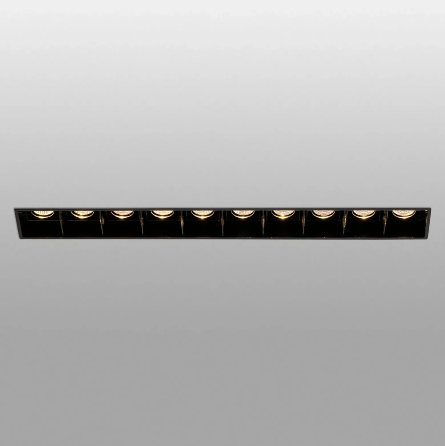 Lámpara empotrada LED Troop Trimless, 10 luces