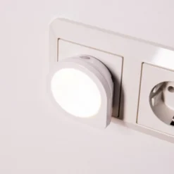 Lámpara enchufe LED lámpara nocturna Luna Sensor