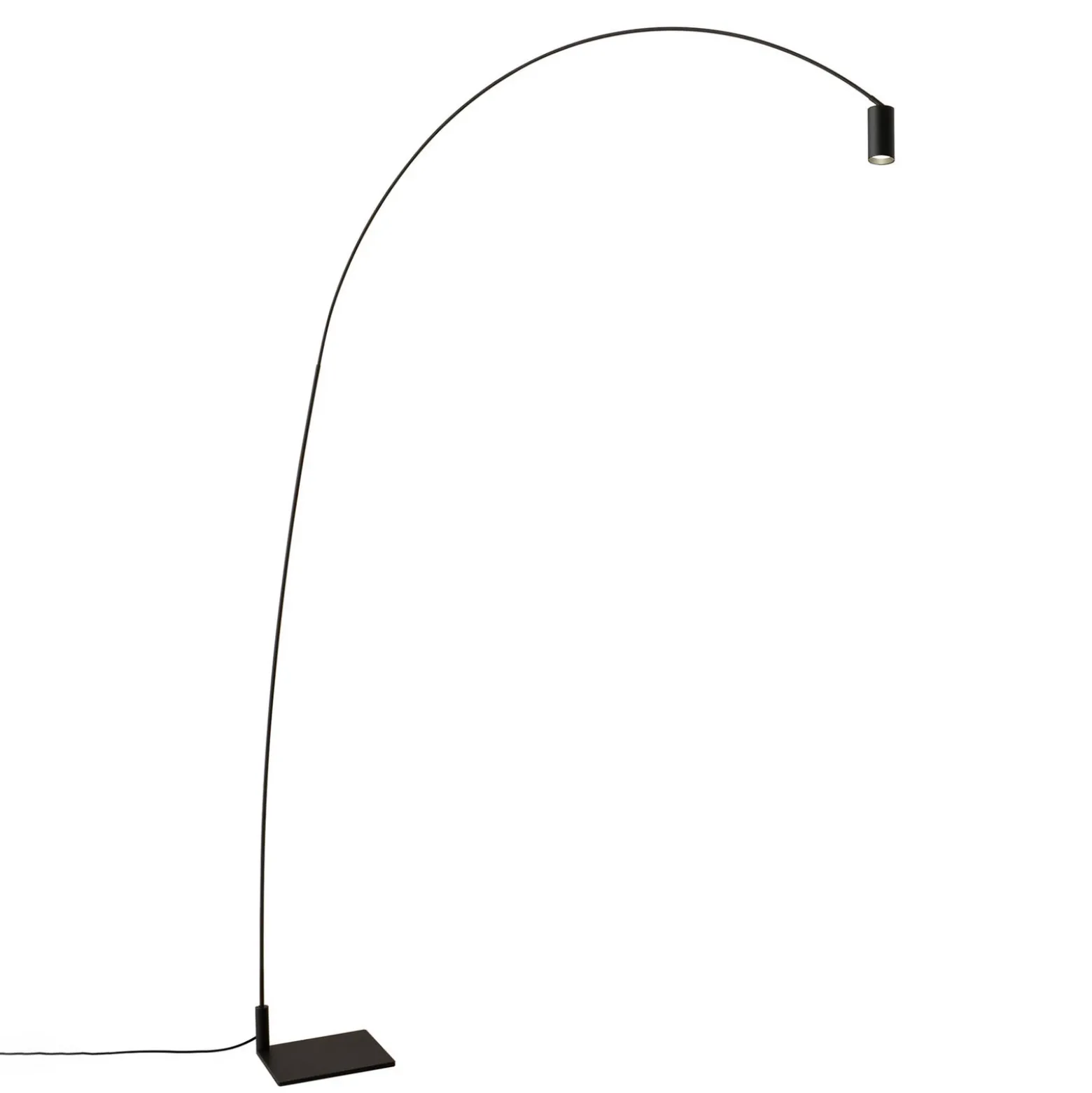 lámpara LED arqueada Nemo Fox, orientable, con atenuador