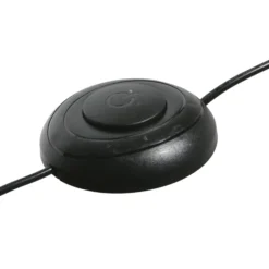 lámpara LED arqueada Ringlux, negro/dorado, metal, CCT, atenuable