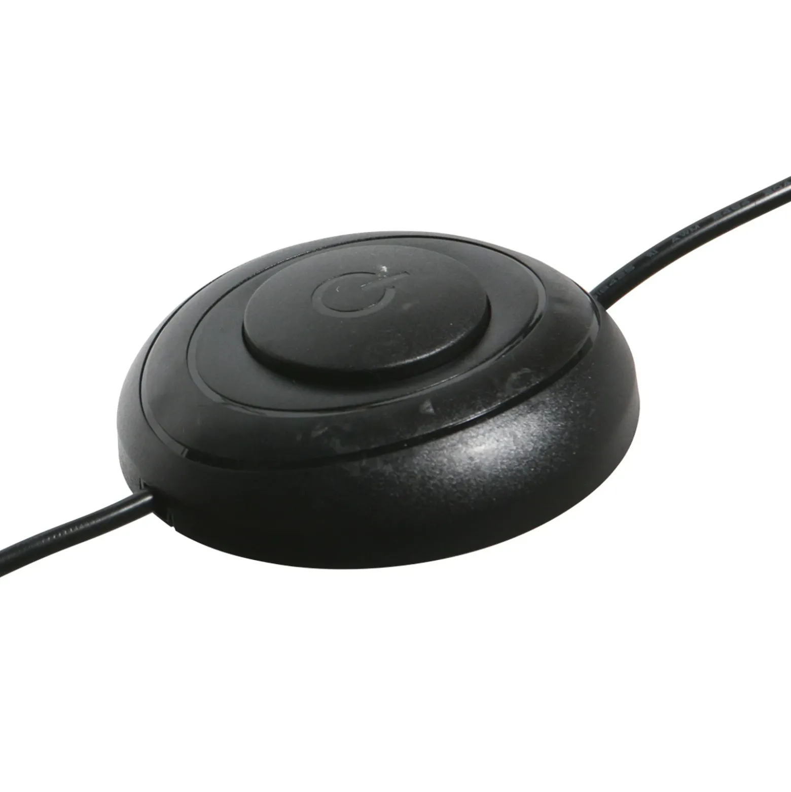 lámpara LED arqueada Ringlux, negro/dorado, metal, CCT, atenuable