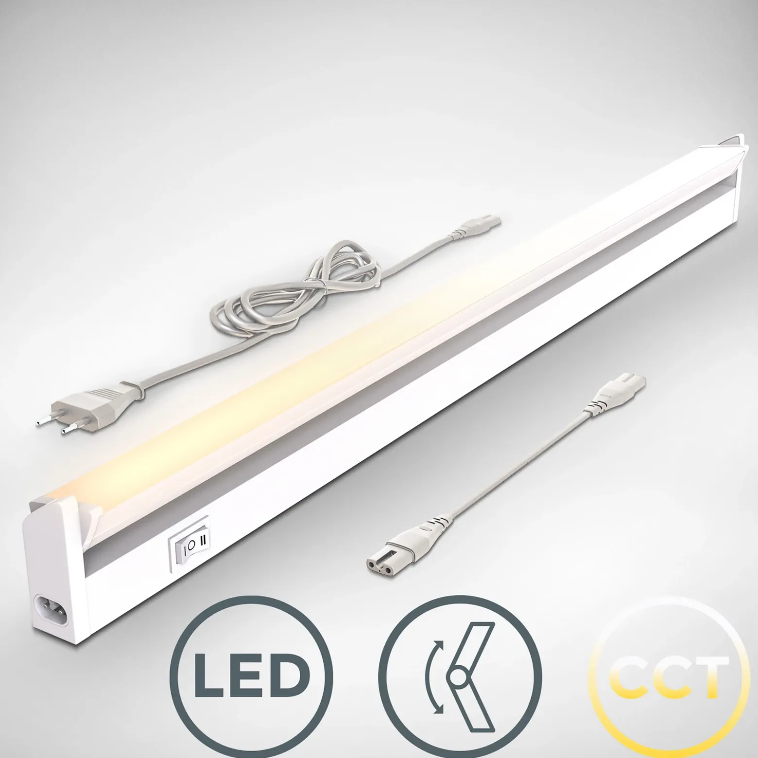 Lámpara LED bajo armario Gina, blanca, 2700 K/4000 K
