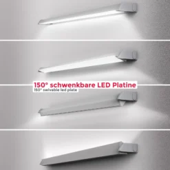 Lámpara LED bajo armario Gina, plateada, 2700 K/4000 K