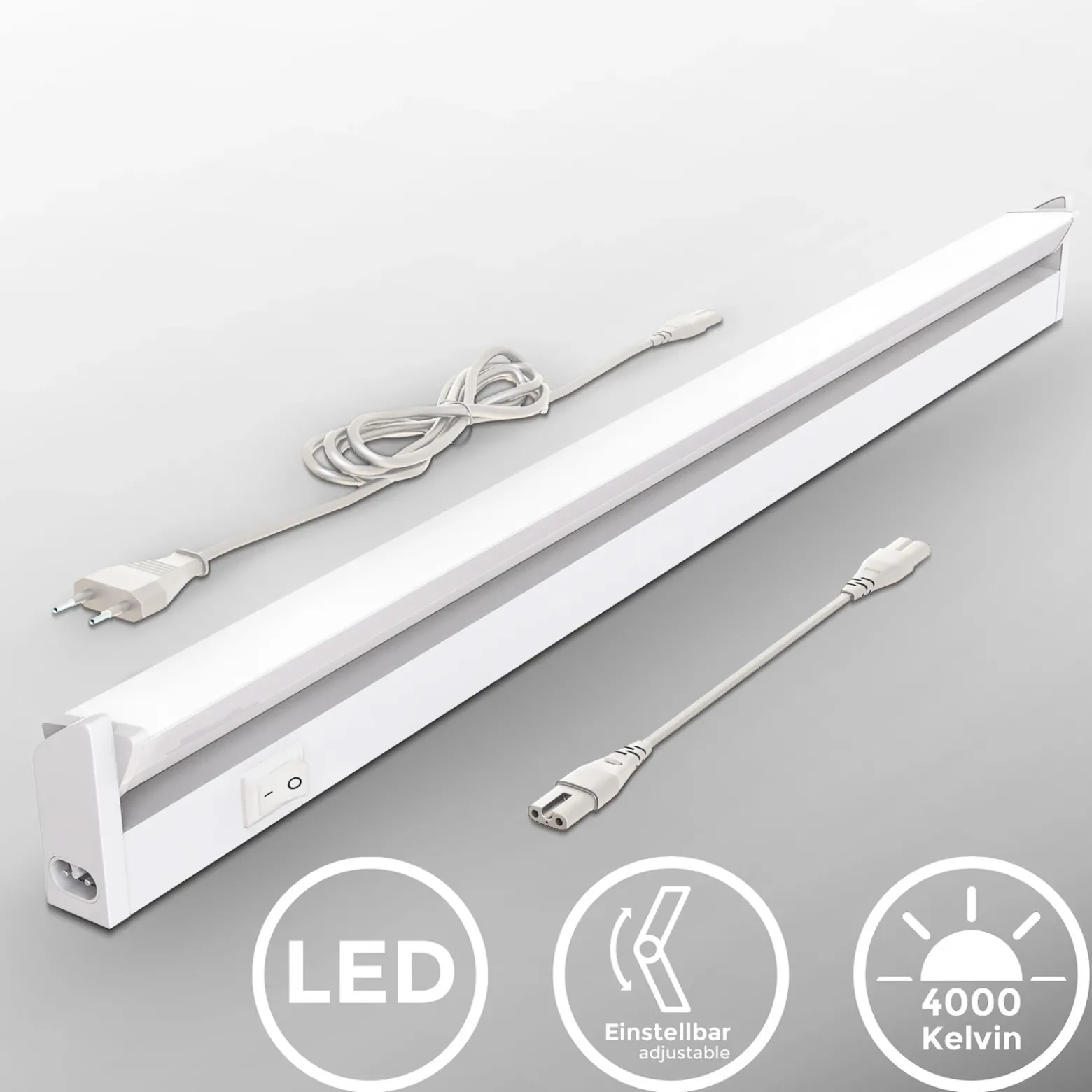 Lámpara LED bajo armario Hike, blanca, L 54,7 cm, 4000 K