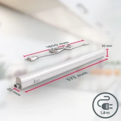 Lámpara LED bajo armario June, blanca, longitud 57,3 cm, 4000 K