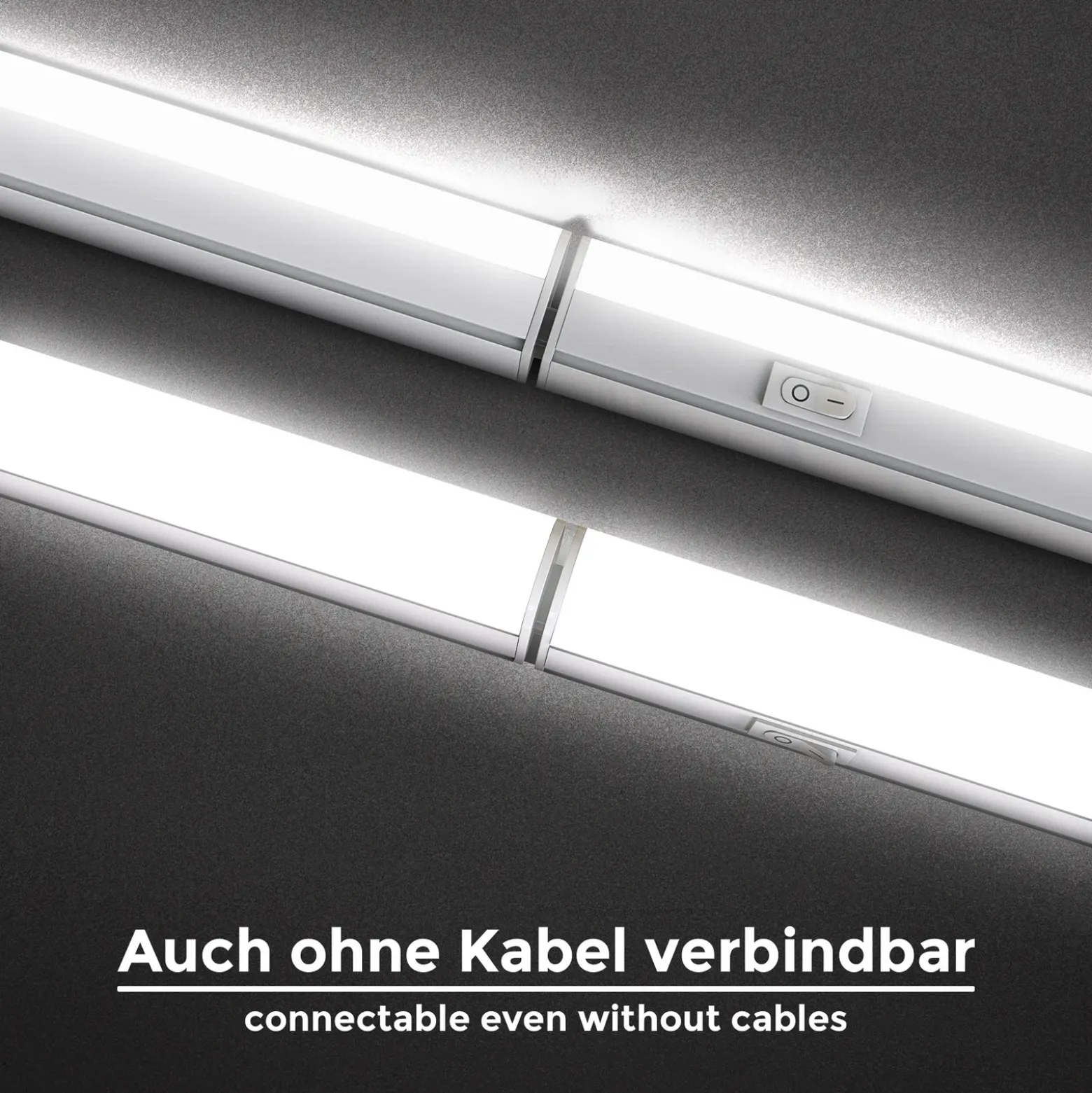 Lámpara LED bajo armario June, blanca, longitud 57,3 cm, 4000 K