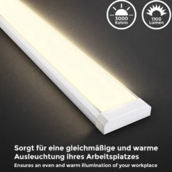 Lámpara LED bajo armario Lord, longitud 57,5 cm, plateada, 3000 K