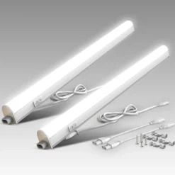 Lámpara LED bajo armario Xaver, longitud 57,3 cm, juego de 2 unidades, 4000 K