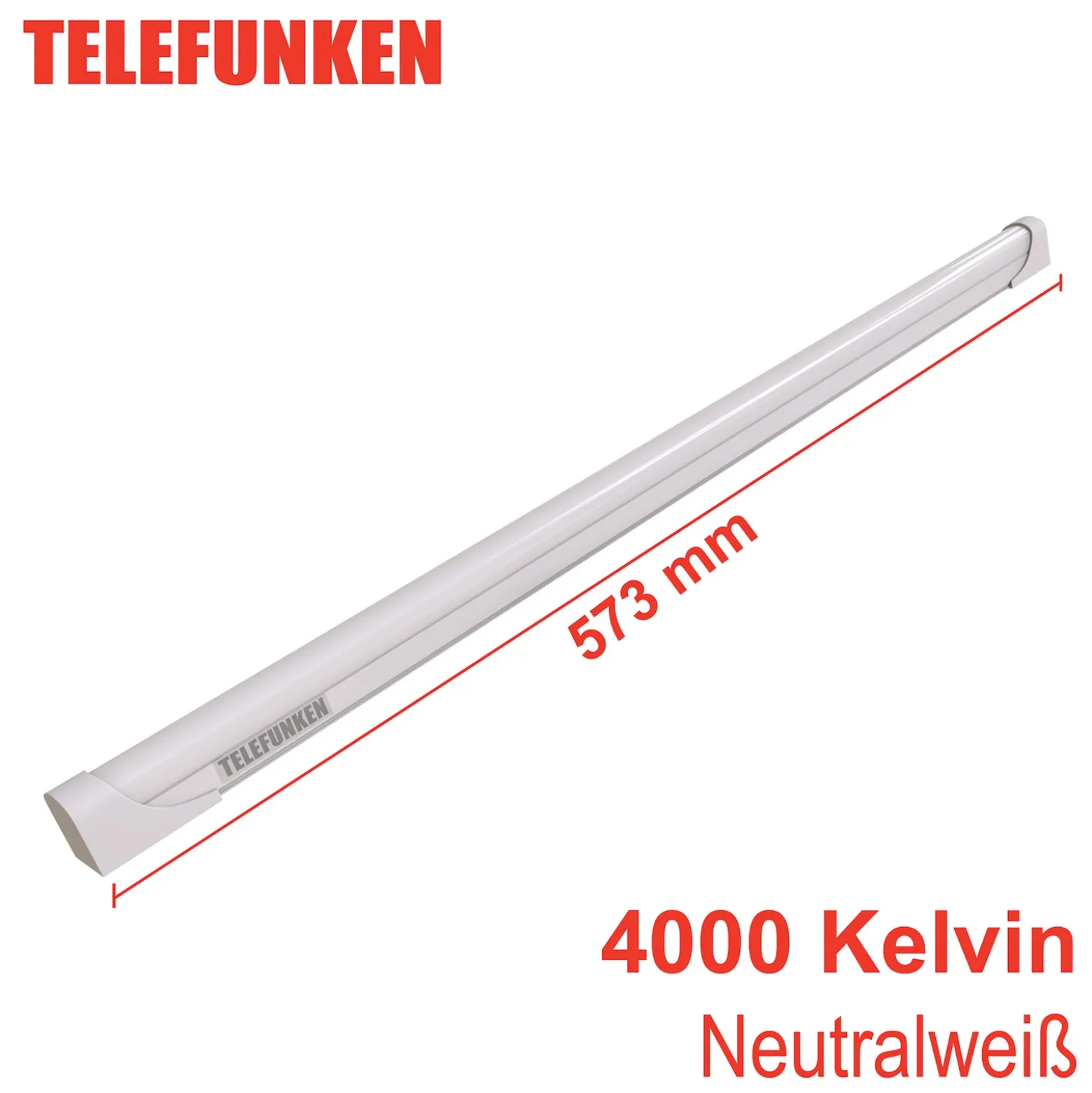 Lámpara LED bajo mueble Hebe, blanca, longitud 57 cm