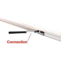 Lámpara LED bajo mueble Hebe, blanca, longitud 57 cm