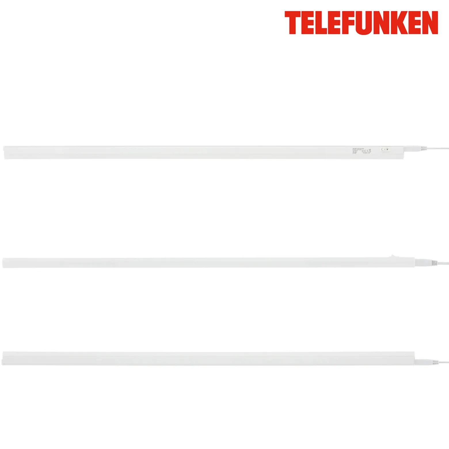 Lámpara LED bajo mueble Hephaistos, blanca, longitud 87 cm