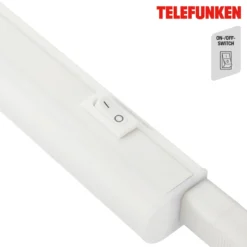 Lámpara LED bajo mueble Hephaistos, blanca, longitud 57 cm