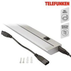 Lámpara LED bajo mueble Hestia, 4.000 K, 1.000 lm, titanio