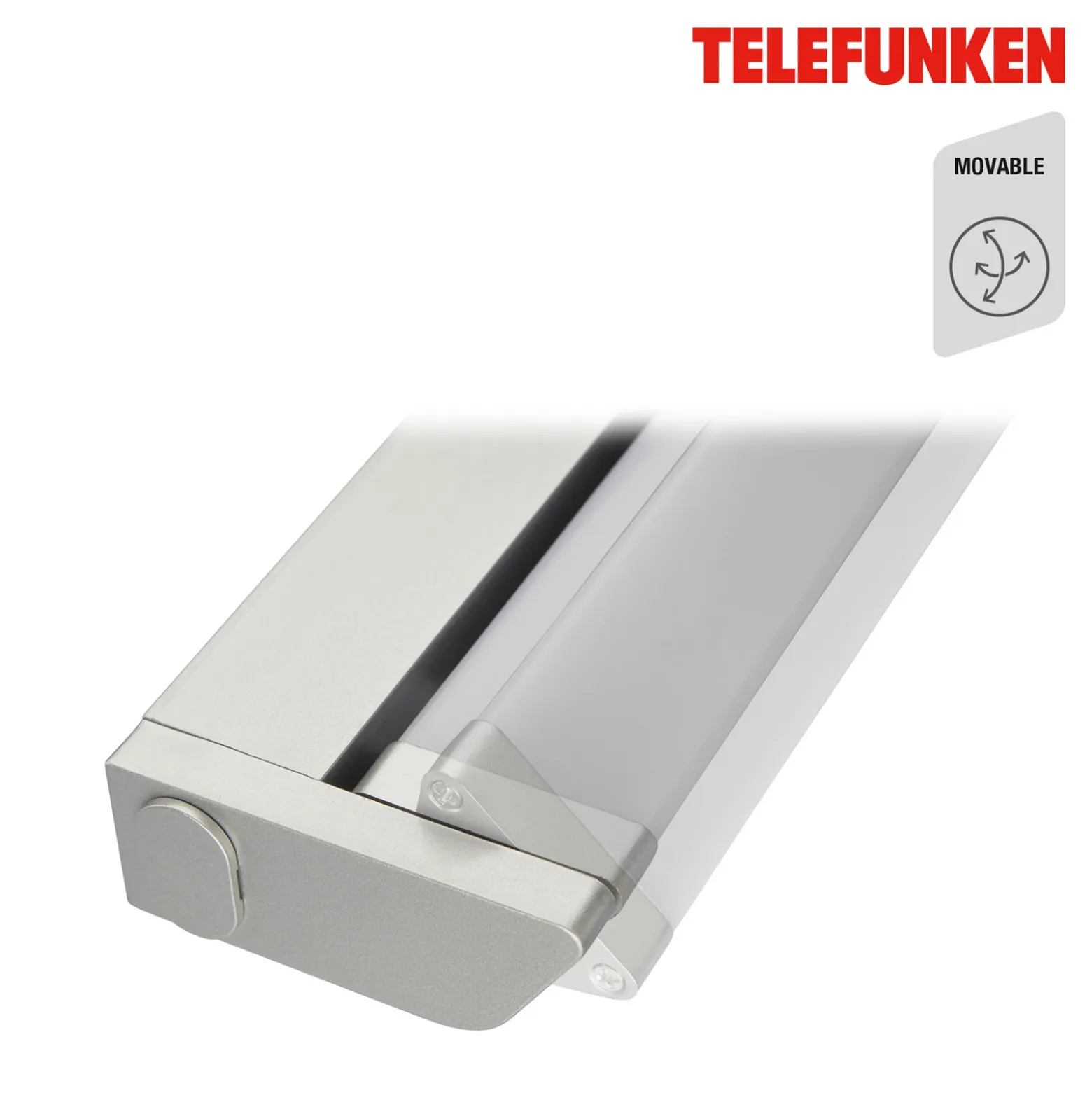 Lámpara LED bajo mueble Hestia, 4.000 K, 1.000 lm, titanio