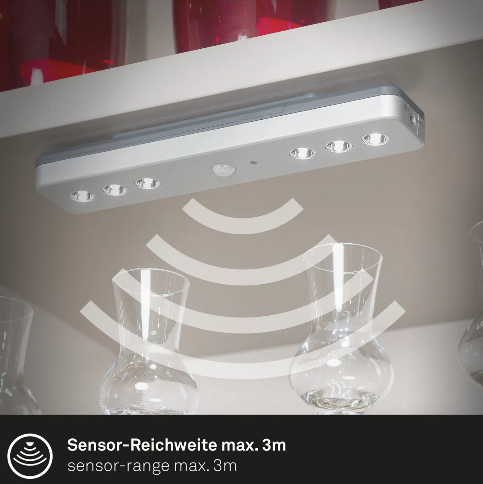 Lámpara LED bajo mueble Lero Indoor sensor batería
