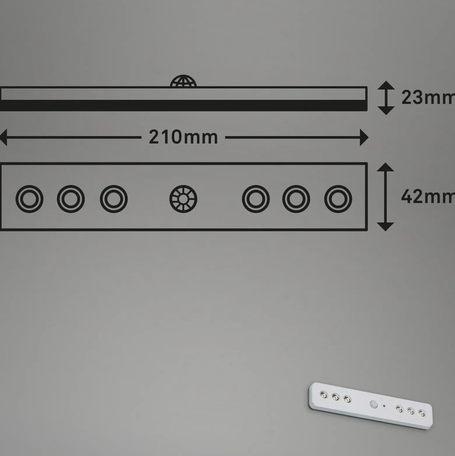 Lámpara LED bajo mueble Lero Indoor sensor batería