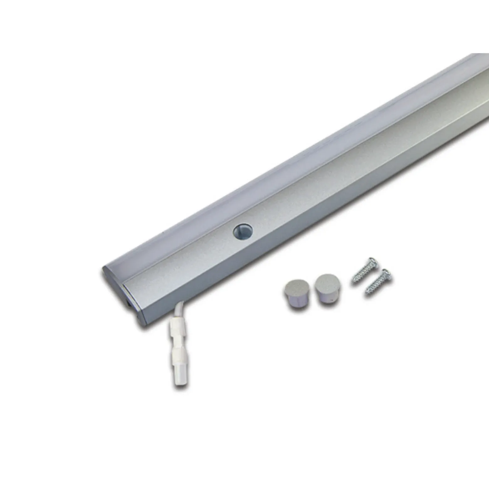 Lámpara LED bajo mueble ModuLite F, aluminio, 120 cm, 4.000 K Alu