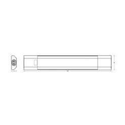 Lámpara LED bajo mueble OSRAM Linear Edge Sensor RGBW 30 cm blanco